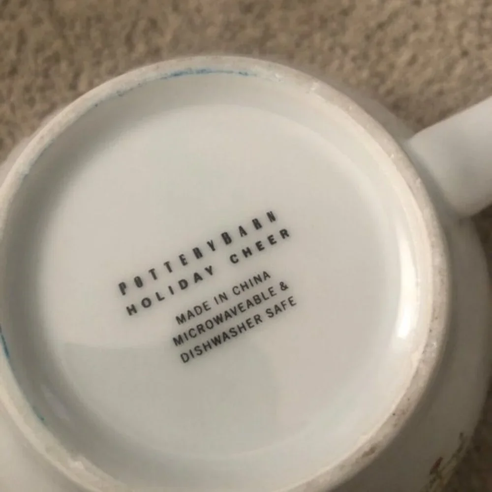Pottery Barn Holiday Cheer Christmas Tree Coffee Mug‎